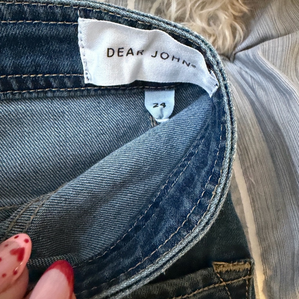 Dear John Denim Button-Front Skirt Sz 24 NWT - Picture 2 of 4